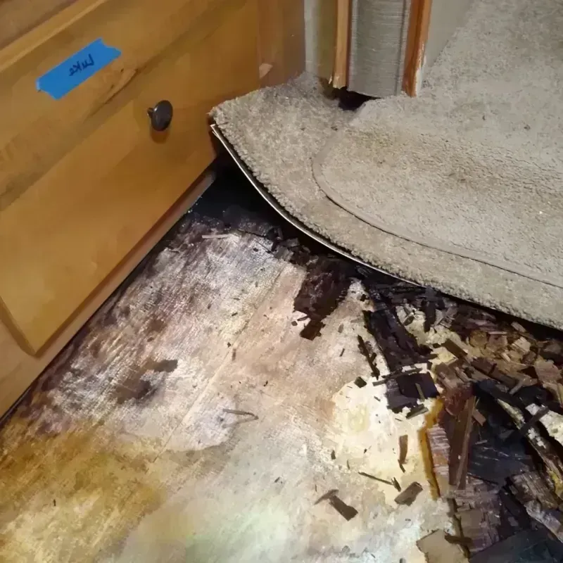 Wood Floor Water Damage in Salisbury, NC